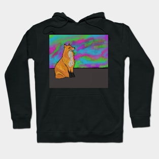 Fox and the Northern Lights Hoodie